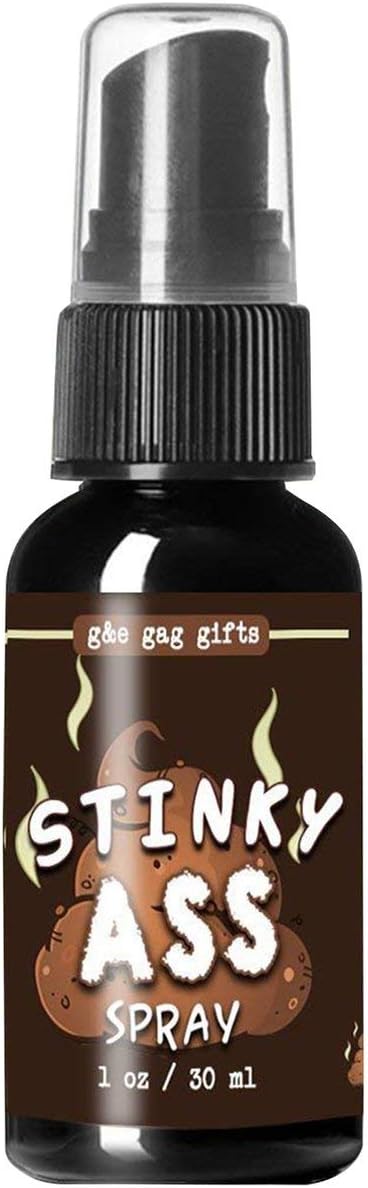 Dalkeyie Baby Funny Toys Global Spray Prank Stink Mist The Smelly Feet Gross Stinky Fart Sprays Great for Pranks(White&Smell Like Stinky Ass)