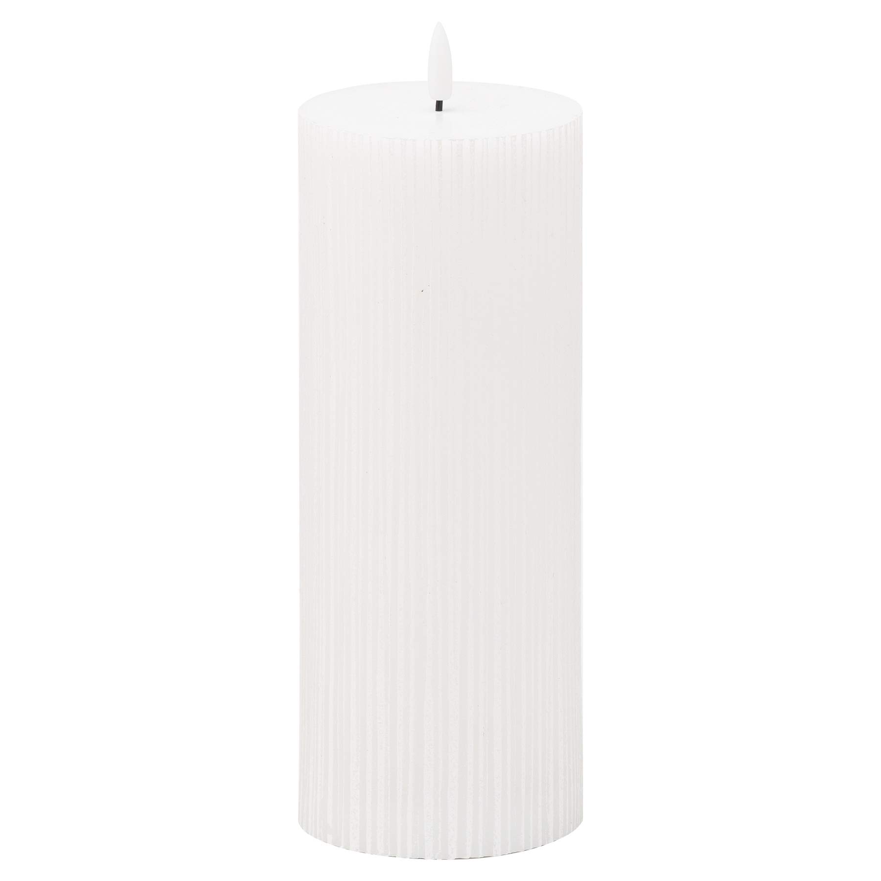 Hill 1975 Luxe Collection Natural Glow 3.5X9 Texture Ribbed Led Candle