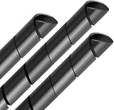 GTIWUNG 15M Black Cable Tidy Wrap Management System 6mm Cutable Flexible Spiral view 2