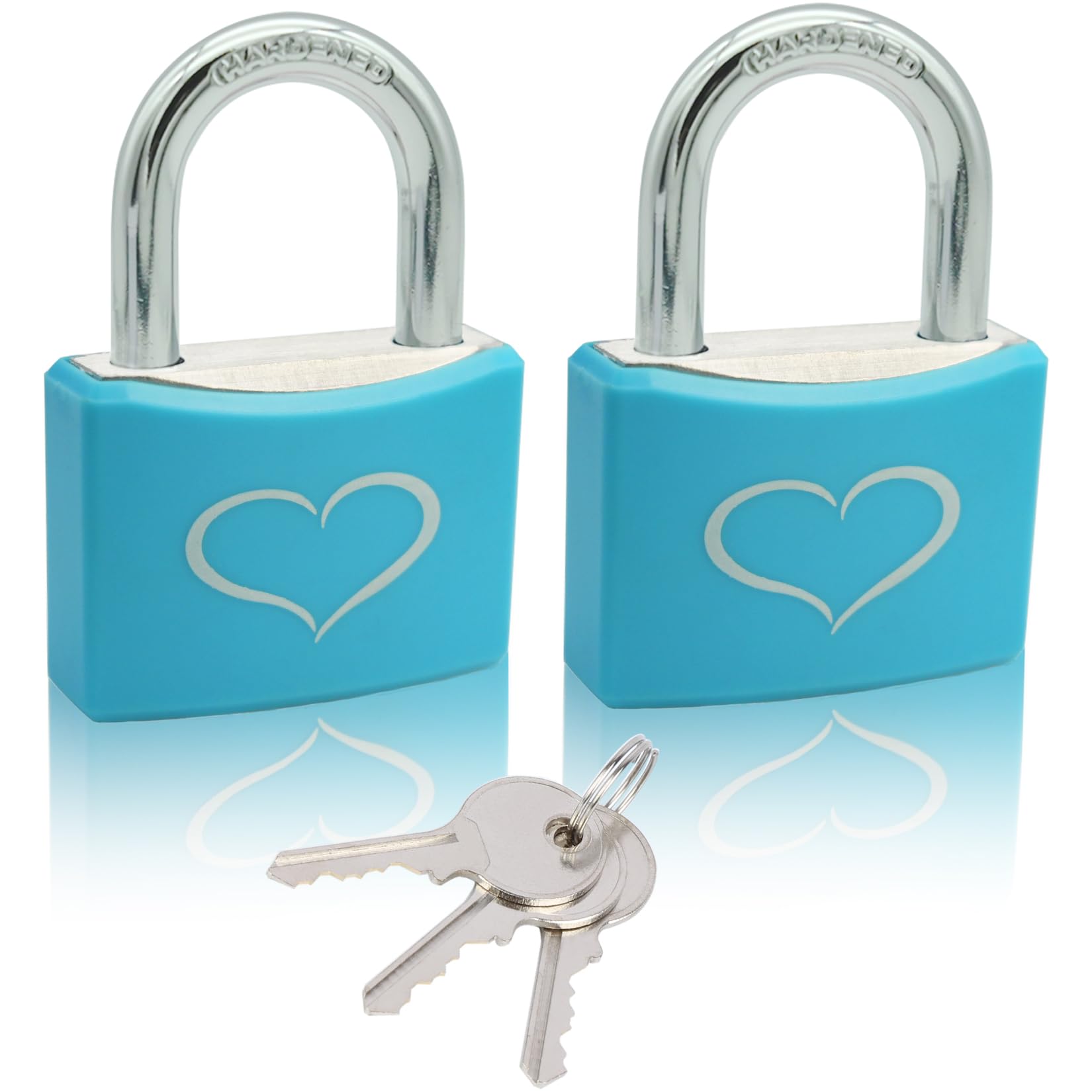Fuaxat 2 Pack Blue Padlocks with 3