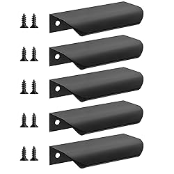 Malimali 5 Pack Black Finger Edge Pulls for