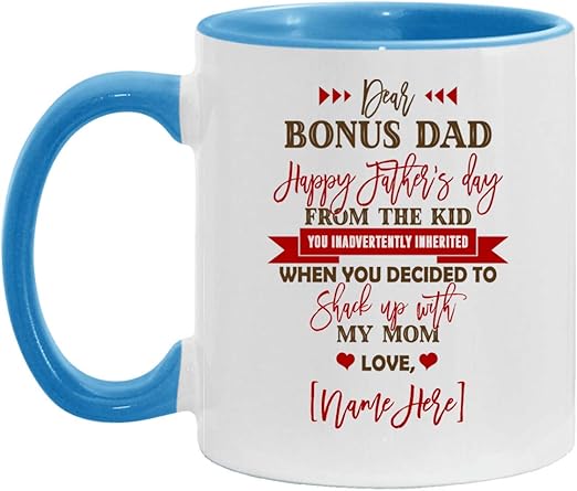 dear bonus dad mug