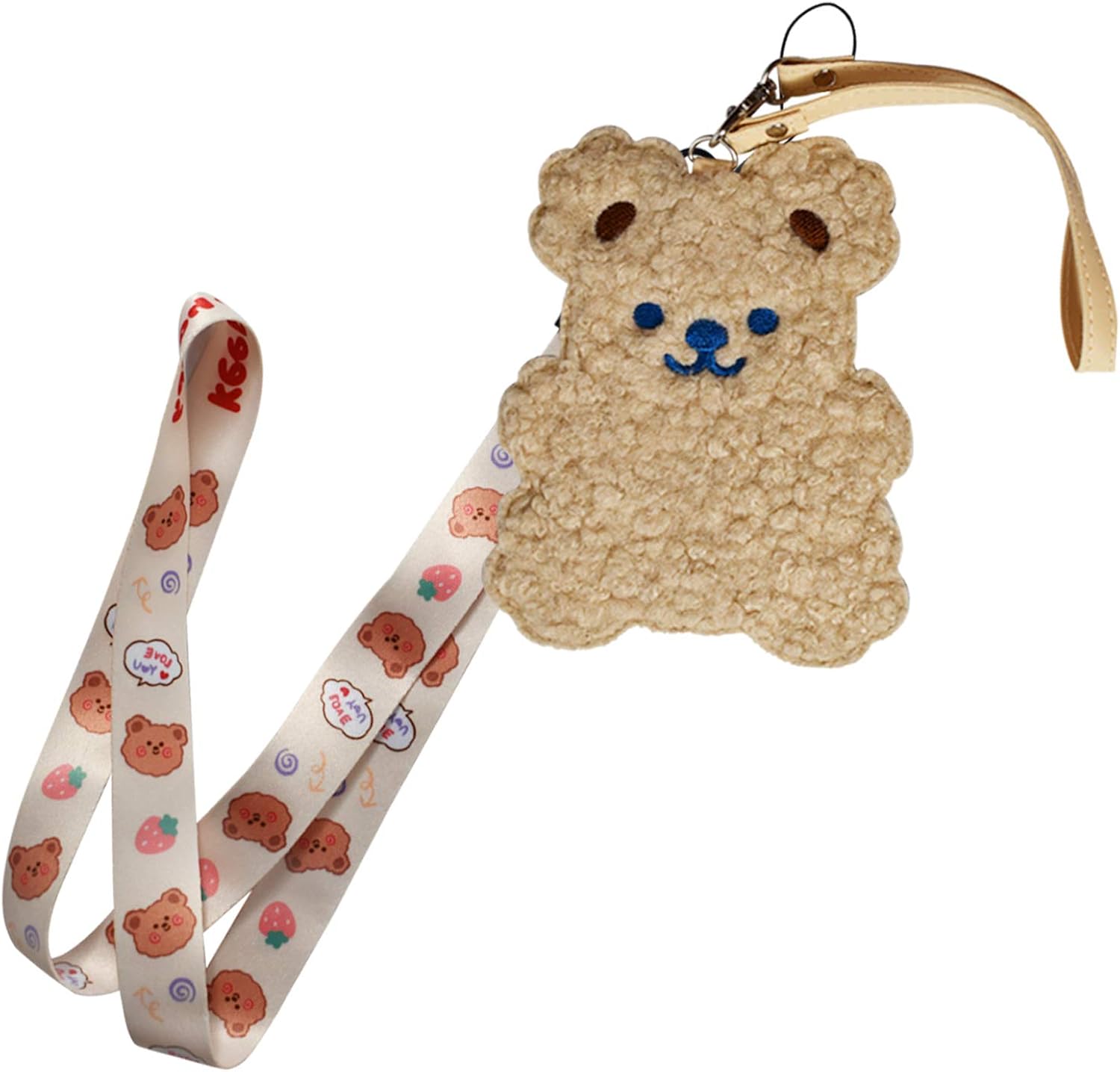 Detachable Cute Lanyard with ID Badge Holder Cartoon Animal Key