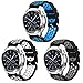 CreateGreat for Samsung Galaxy Watch 46mm, Gear S3 Soft Replacement Breathable Sport Bands with Air Holes and Quick Release Pin for Samsung Gear S3/Galaxy 46mm Watch
