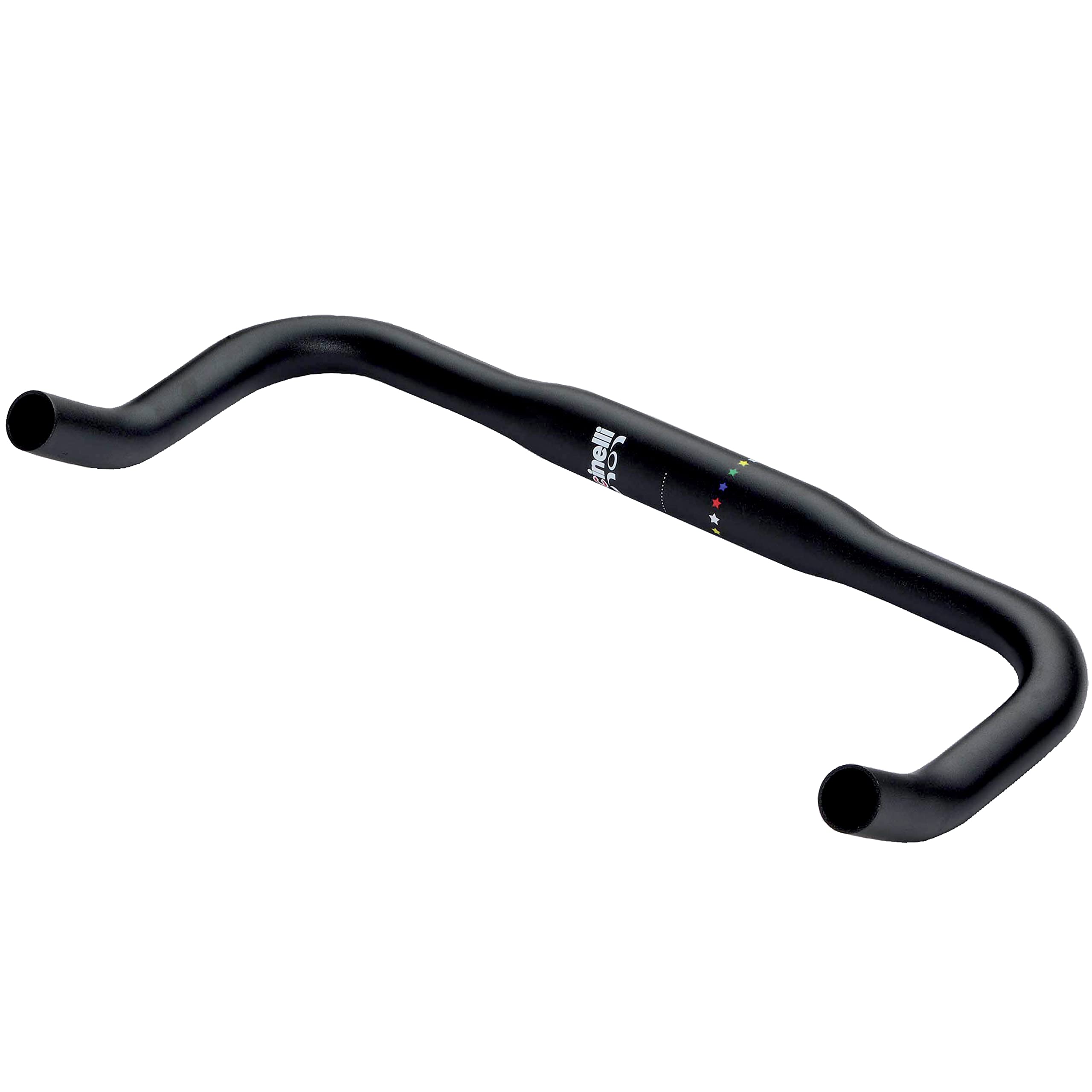 Cinelli Lola Bullhorn Handlebar 31.8mm – 6061‑T6 Double‑Butted Aluminium – Urban & Track Bike Bar – Matt Black - 38cm Wide (Centre to Centre)