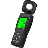 Digital Illuminance Light Meter, 0~200,000 Lux Range with 180&ordm; Rotating Sensor Light Meter Foot Candles, Backlight LCD Display, Handheld Light Meter for Plants, Photography, Indoor, Film Camera