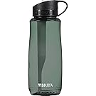 Brita 34 Ounce Hard Sided Water Bottle with 1 Filter, BPA Free, Black