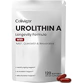 Colivigor Urolithin A Supplement 1000mg | with NAD⁺, Trans-Resveratrol &amp; Quercetin | Antioxidant Support Softgels &amp; Healthy Aging Formula | 120 Softgels, 60-Day Supply