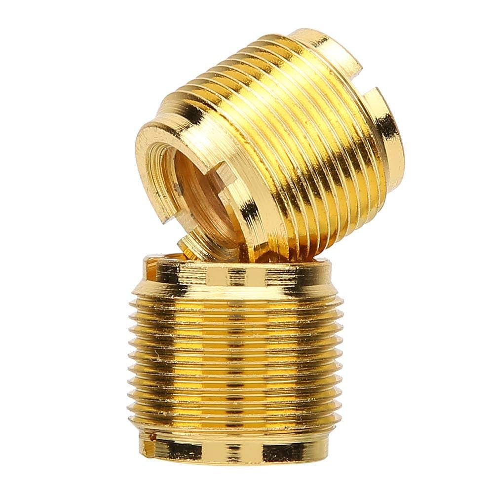 Microphone Screw Adapter, 2Pcs Metal 5/8in Male to 3/8in Female Thread Screw Adapter for Microphone Stand Clip Accessories Audio Equipment Accessories