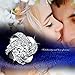 Fashion Jewelry Womens Ear Stud Cubic Zirconia Rhinestone Earrings for Women Girls gift (Sliver)