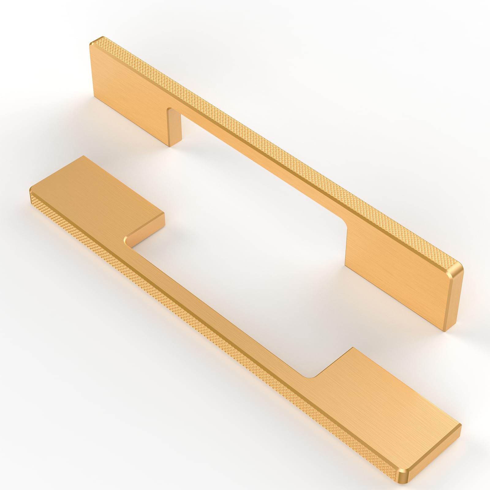 FURNIWARE Pack of 10 Cabinet Handles, Carving Process Furniture Handle, 192 mm Hole Spacing, Kitchen Handles, Champagne Bronze Drawer Handles, Furniture Handles, Kitchen Cupboard Handles