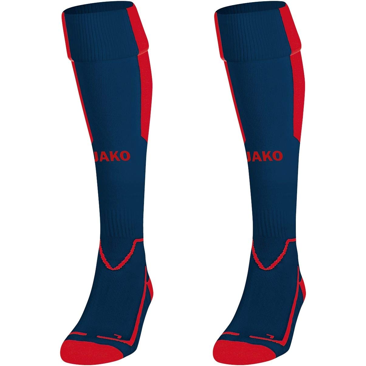 JAKO Lazio Socks Unisex Socks - Navy/Sports Red, 5 (43-46)