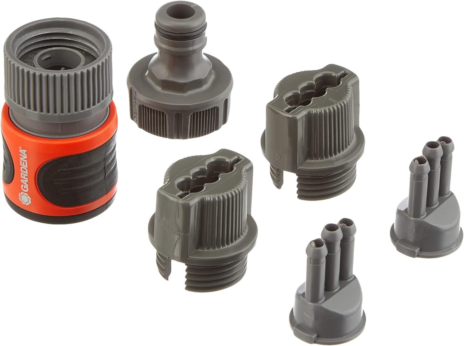 Gardena Hose Connector Connection Set: Connecting Fittings for Hose Sheet Starting and end, Accessories for Articles (995, 996, 997, 1998, 1999), Original Gardena System Parts (5316-20)