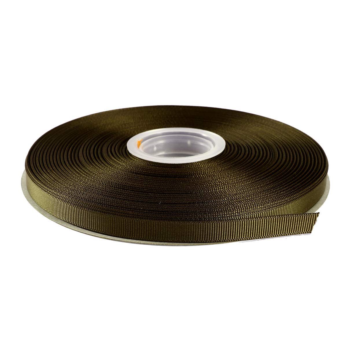 ITIsparkle 9mm Width (3/8") Grosgrain Ribbon 45 Meters (full reel) Crafts Gift Wrap Floristry - Dark Olive Ribbon — image 1