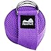 REEHUT Yoga Strap 6ft with Ebook - Durable Polyester Cotton Exercise Straps w/Adjustable D-Ring Buckle for Stretching, General Fitness, Flexibility and Physical Therapy Purple