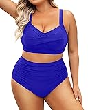 Daci Women's Plus Size Bikini Sets - High Waisted