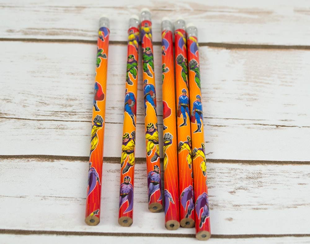 24 X Super Hero Pencils