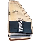 Oscar Schmidt OS11021FNE 21 Chord Acoustic Electric Auto Harp. Flame Maple | Passive electronic pickup; FT600 fine tuning system; Rock maple pin block
