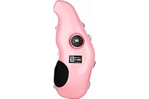 CHEHERY Alto Sax Mute Silencer - Multifunctional Saxophone Electronic Pickup Muffler - Sax Mute Dampener Noise Remove Accessory（pink）