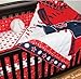 MLB Boston Red Sox Baseball 4 Piece Crib Bedding Set
