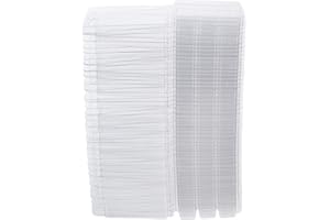 OATIPHO 50pcs Plastic Wax Melt Molds 6-Cavity Square Clamshell Packaging Box for DIY Candle Making and Wax