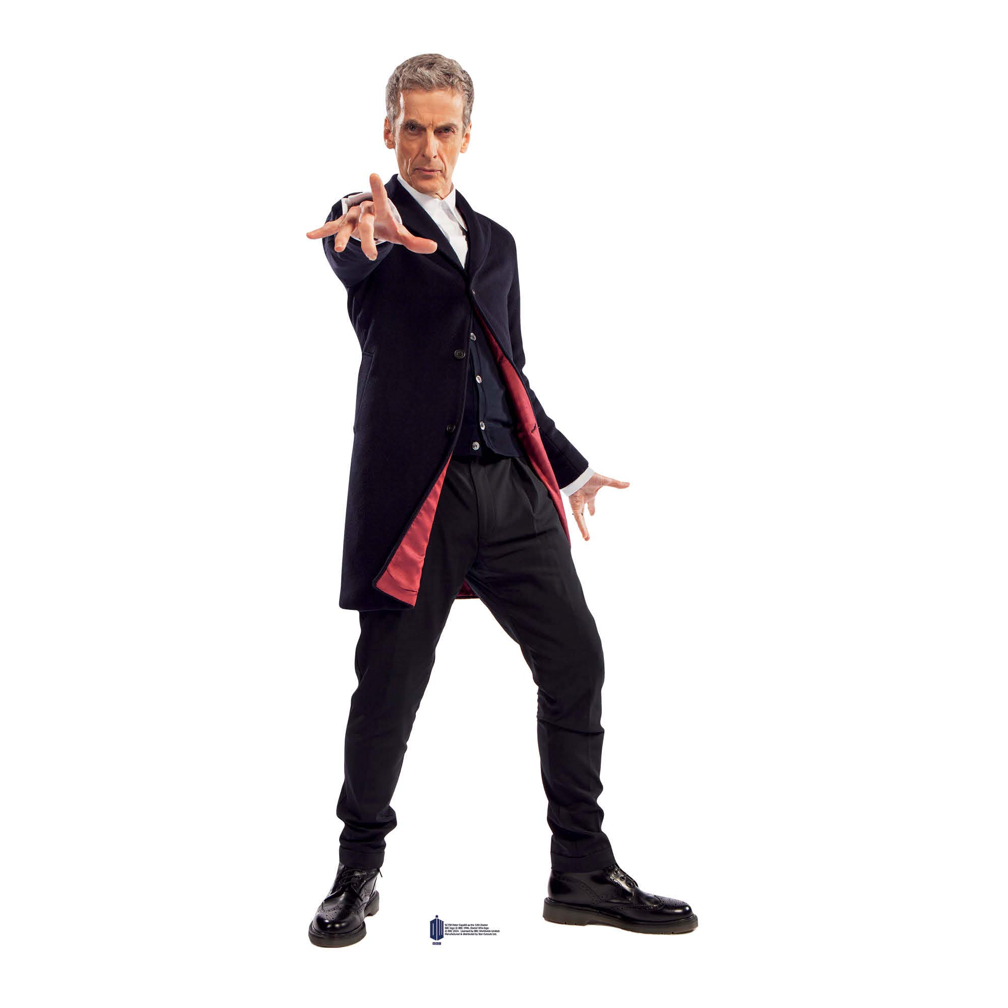 Star Cutouts SC759 Doctor Who Twelfth Doctor Peter Capaldi Lifesize Cardboard Cutout – Iconic Capaldi Era Display, Collector Gift & Fan Decoration