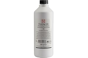 Talens Drawing Ink - 490 ml Waterproof Black Ink 700 - Versatile for Pens, Airbrushes, and Brushes - Quick Drying & Water-Resistant