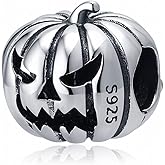 Happy Halloween Skull Pumpkin Charms 925 Sterling Silver Holiday Beads fit Pandora Bracelets Gifts for Women