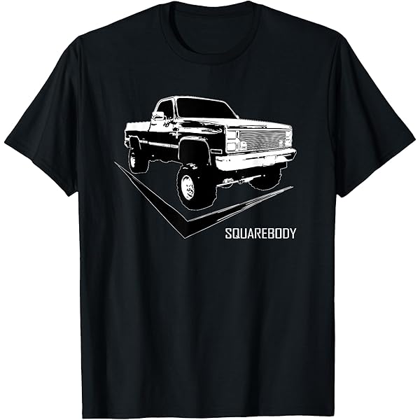 GM Licensed Truck Apparel Joe Blow T's Men's Chevrolet C/K Truck T-Shirt - 2nd Generation (1967-1972) Design, Blue GM Licensed Apparel