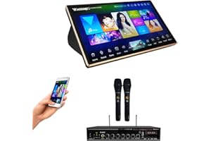 ACEUME WWW.ACEUME.COM. 4TB HDD Touch Screen Karaoke Player, Chinese English Songs Machine+Individual Karaoke Mixer+Wired Microphone1,Cloud Download, Free Microphone Included 觸摸屏，點歌機，云下載