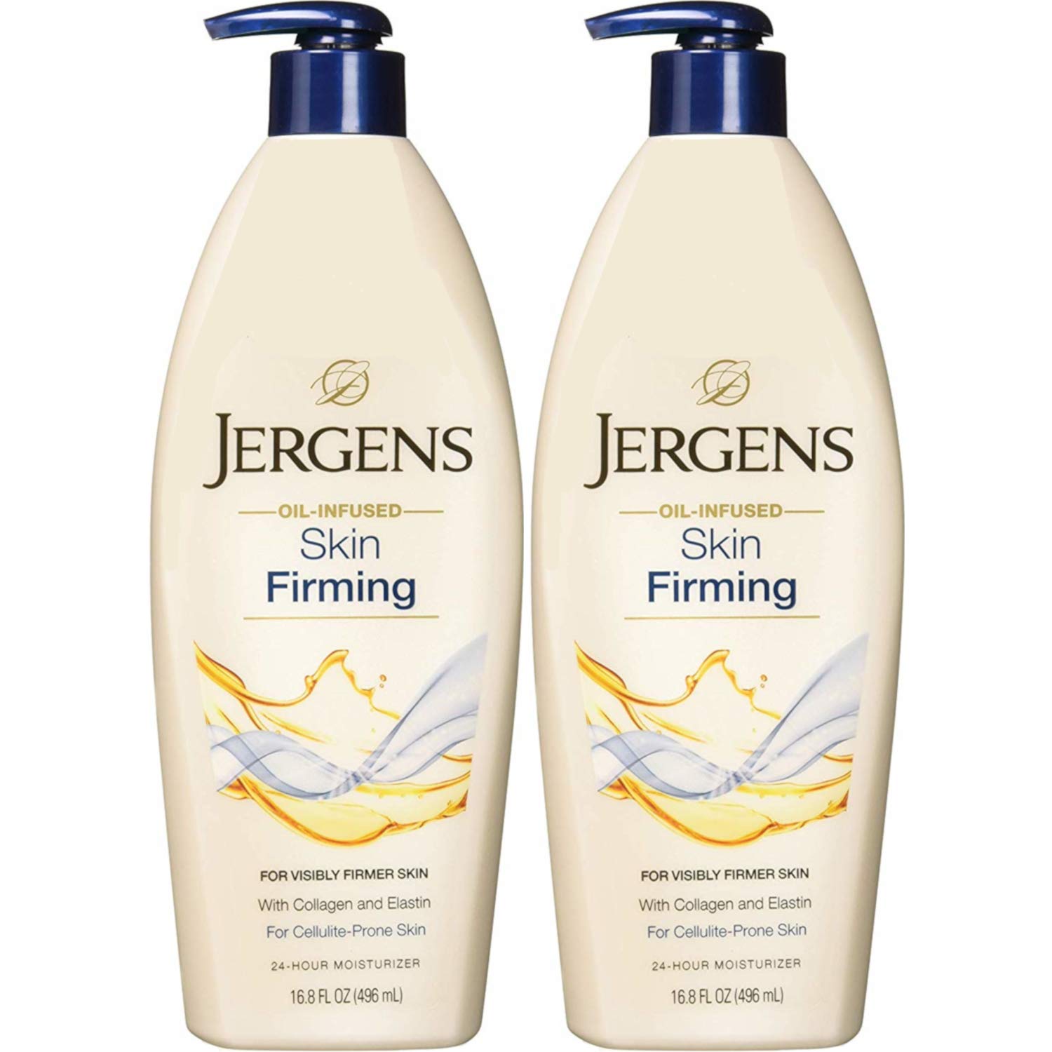 Jergens Skin Firming Toning Body Moisturizer, 8 Ounces (Pack of 2