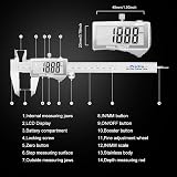 Preciva Digital Vernier Caliper 150mm Stainless Steel LCD In/Mm Conversion view 4