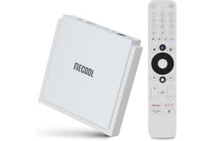 Android TV Box 11.0, MECOOL KM2 Plus Deluxe Smart TV Box 4GB 32GB with Netflix Certified, Google Assistant Dolby Atmos and Vi