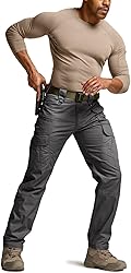CQR Men's Tactical Pants, Water Resistant Ripstop