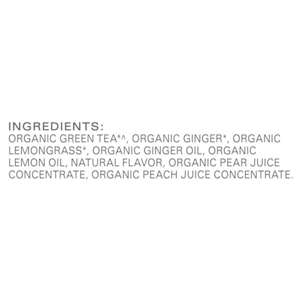 TAZO ORGANIC GREEN TEA, GREEN GINGER, CAFFEINATED TEA, 16 TOTAL BAGS