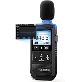 FNIRSI FDM-02 Decibel Meter, Real-Time Noise Monitoring for Home &amp; Work | 30&ndash;130dB, 2" IPS Display, A/C Weighting, Fast/Slow Response, Day/Night Mode, Neighbor Noise, Home Theater &amp; Hearing Safety