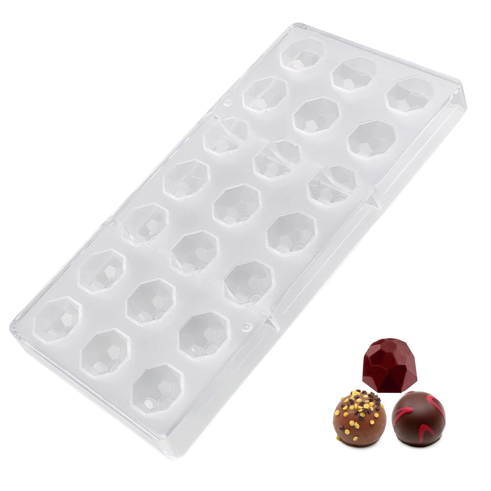 Candy Making Mold Plastic Chocolate Mould Polycarbonate Chocolate Making Mould Transparent Sweet Candy DIY Mold for Handmade Chocolate