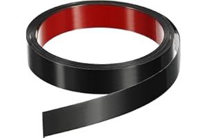 HARFINGTON 16.4ft x 0.98" Wall Trim Peel and Stick Molding Trim Frame, Self Adhesive Stainless Steel Brushed Finish Metal Str