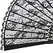 OULII Hand Fan Paper Fans Wedding Fans for Party Favor Fancy Dress (Black)
