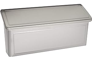 Architectural Mailboxes Venice Stainless Steel Wall Mount Mailbox, 2690PS-10, Stainless Steel, Small Capacity
