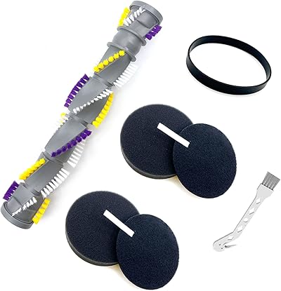 CauYien Staubsauger-Ersatzteile kompatibel mit Cleanview Swivel Pet Crosswave 2252 2486 2489 24899 2255 2256 2258 Staubsauger, 1 Bürstenrolle, 1 Riemen und 2 Filter