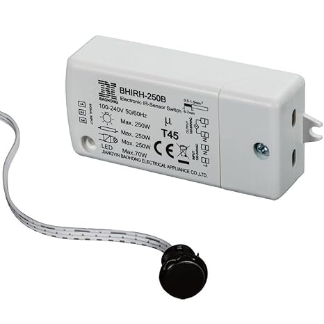 Interruptor infrarrojo del sensor-HoneyFly BHIRH-250B Interruptor del sensor 250W(Max.