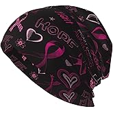 Heart Beanie Chemo Hat Cancer Headwear Knitted Hats Baggy Slouchy Scarf Nightcap for Adults Women Men