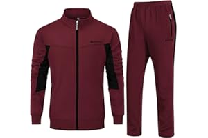 Rdruko Men's Tracksuit Sweatsuits 2 Piece Set Athletic Jogging Gym Activewear Sweat Track Suits Sets