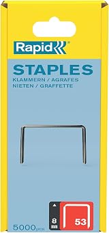 Rapid No.53 Staples 6 mm Leg 5000 pcs Grey view 7