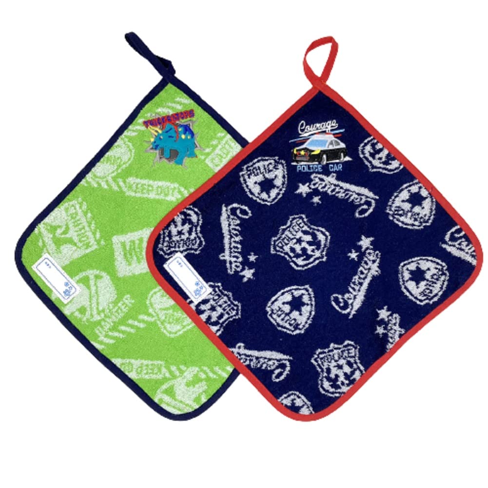 [pkpohs] ループタオル アソート かわいい まとめ買い 通園 ループ付き タオル ハンカチ 子供用 (A)商品画像