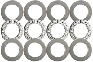 4 Sets Thrust Needle Roller Bearings with Two Washers,NTA1220+2TRA,for Lawn Mower Truck Power Steering