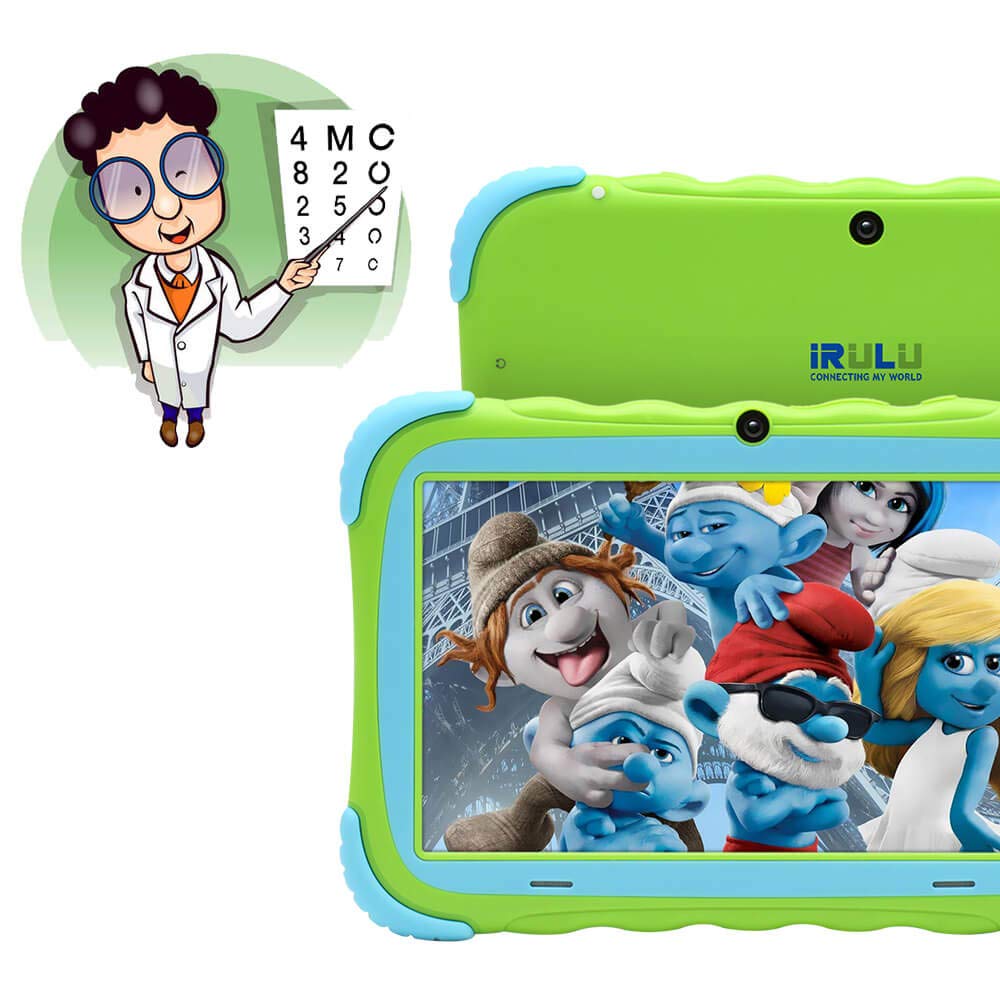 iRULU Kids Tablet 7 Inch HD Display Upgraded Y57 Babypad PC Andriod 7.1 with WiFi Camera Bluetooth and Game GMS Certified 1G/16GB Kids Edition Shock-Proof Tablets