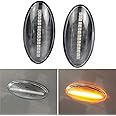 Kakulkomen Turn Signal Lamp Led Front Fender Side Marker Light Compatible with Su-zu-ki G-rand Vitara Vtarai Jimny Swift SX4 S-Cross APV Arena XL7 Alto Fiat Sedici (Crystal)