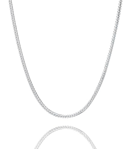 Amazon.com: Cutesmile 時尚925 珠寶經典2mm/3mm/4mm 扭曲繩美麗純銀